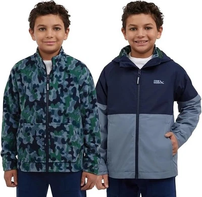 Chaqueta Eddie Bauer Youth Lone Peak ligera 3 en 1 azul marino talla XS (5/60 Foto 1 de 4