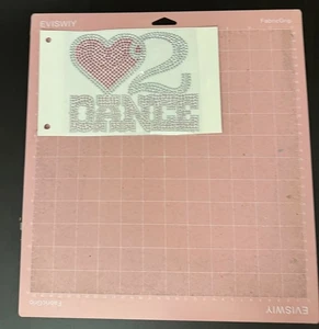 Iron On Rhinestone Transfer – "Love to Dance" -DIY Custom Clothing - Picture 1 of 1