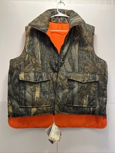 Nwt Winchester Conceal Hunting Vest Mens XL Reversible Camo Blaze Orange Padded - Picture 1 of 10