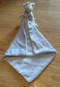 Jellycat Baby Fluffy Giraffe Lovey Blanket Blue Soft Plush Toy 20” X 12” - Picture 1 of 5