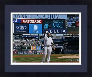 Framed CC Sabathia New York Yankees Signed 16" x 20" Cap Tip Photo - Picture 1 of 1