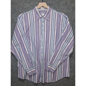 Camicia Peter Millar uomo extra large XL a righe con bottoni manica lunga - Foto 1 di 7