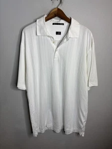 Tiger Woods Polo Shirt Mens Large Golf Performance Textured Button Up Classic - Picture 1 of 5