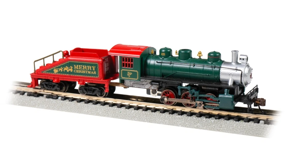 North Pole & Southern Christmas USRA 0-6-0 & Slope Tender Bachmann 50556 N Scale