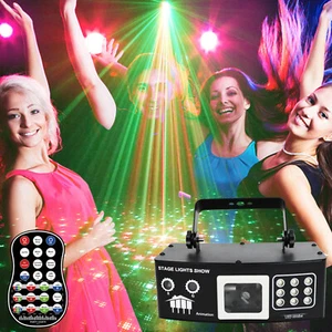 Luce fascio animazione 12 occhi luce laser ktv luce stanza led flash atmosfera lio6 - Foto 1 di 19