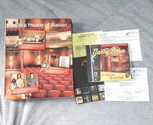 Nancy Drew THE FINAL SCENE - vintage big box PC game, complete, box damaged - Picture 1 of 9