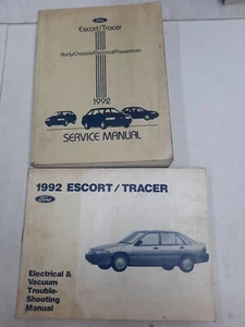 1992 FORD ESCORT TRACER SERVICE SHOP REPAIR GUIDE MANUAL WITH ELECTRICAL - Picture 1 of 9