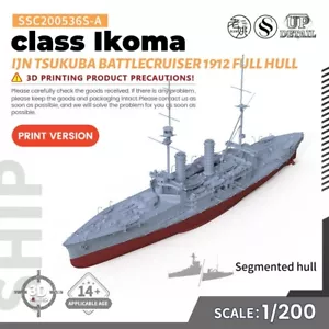SSMODEL 1/200 Model Kit IJN classe Tsukuba Ikoma Battlecruiser 1912 CAFO COMPLETO - Foto 1 di 4