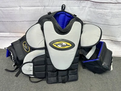 Brazo de portero de hockey sobre hielo resonador marrón - protector de pecho - intermedio grande Foto 1 de 4