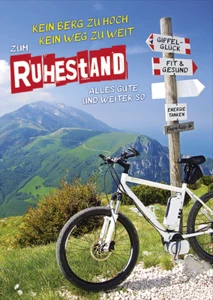 Ruhestand - A4 Karte mit Umschlag – Fahrrad in den Bergen - Bild 1 von 1
