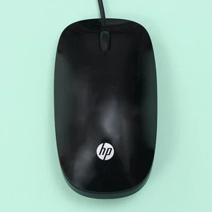 Genuine Original Black HP Optical USB Computer Mouse w/ Scroll Wheel [MSU1459] - Picture 1 of 3