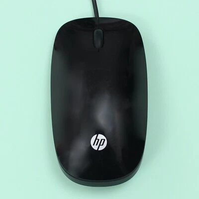 Genuine Original Black HP Optical USB Computer Mouse w/ Scroll Wheel [MSU1459] - Image 1 of 3