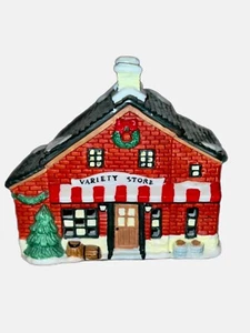 Vintage Santas Pride Collectible Porcelain Hand Painted VARIETY STORE House 1993 - Picture 1 of 6