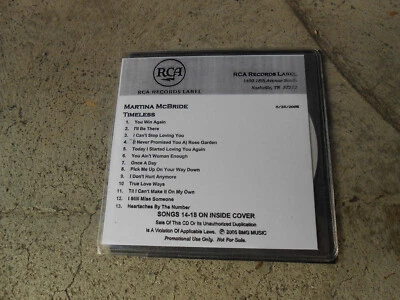 MARTINA McBRIDE-TIMELESS-CD-ADVANCE PROMO-2005-LN - Image 1 of 3