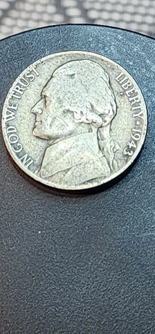 1943 Nickel large P mint mark Cover