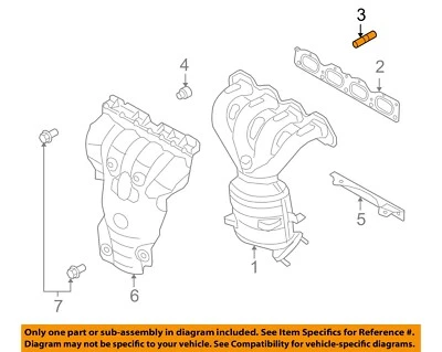 Saturn GM OEM 2008 Astra 1,8 L-L4 colector de escape-colector de escape perno 24454371 Foto 1 de 2