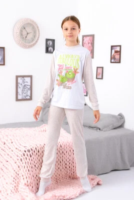 Conjunto de pijama para niñas - Tela suave y diseño lindo, cualquier temporada, Nosi svoe 6076-00... Foto 1 de 4