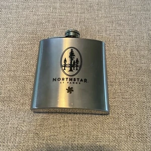 6 Unzen Edelstahl Flachmann Kein Auslaufen Kappe Wandern Camping Alkohol Trinken Metall - Bild 1 von 2