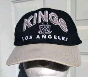 Vintage Los Angeles Kings Cap Drew Pearson Shield Logo Spell Out NHL Hockey - Bild 1 von 13