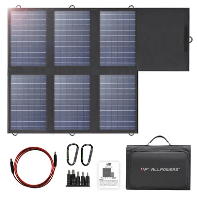 ALLPOWERS 60W Solarpanel Monocrystall FüR Wohnmobile, Outdoor, Reisen ,Camping