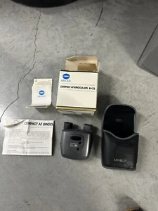 Minolta AF 8 Compact Binoculars 8X23 6.6° W/ Soft Case Orig Box Vintage EUC - Picture 1 of 5