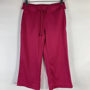 Danskin Now Pants Youth Small 4-6 Pink Mesh Athletic Dancing Mid Rise Polyester - Picture 1 of 10