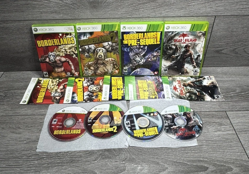 Mint💿 Borderlands 1 2 Pre-Sequel trilogy & Dead Island Bundle CIB Lot Xbox 360 - Image 1 of 4