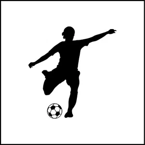 Girl Soccer Player #3 Vinyl Decal - Picture 1 of 4