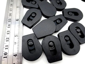 1/4" Thick 2 Hole Draw String Lock - For Bag Pack Hat Draw String Locks Durable! - Picture 1 of 12