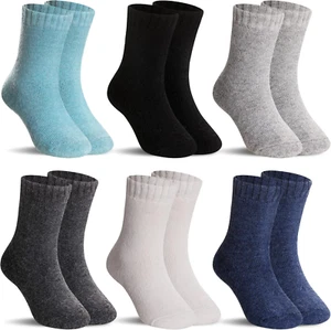 Kids Merino Wool Socks Boys Girls Hiking Boot Winter Thermal Warm Cozy Soft Todd - Picture 1 of 12