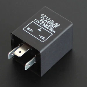 3-Pin 12V Car Flasher Relay Fix LED Light Turn Signal Hyper Flash CF13 JL-02 Hot - Picture 1 of 12