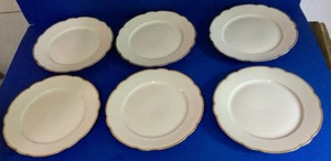 Set of 6 Antique KPM Plates Gold Border Plates 9 7/8" Marked - Picture 1 of 15