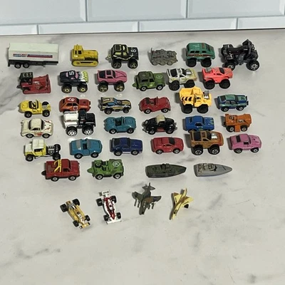 Mini Vehicle Lot 30+ VTG Micro Machines Road Champs F-14 Phantom Corvette Datsun - Image 1 of 4