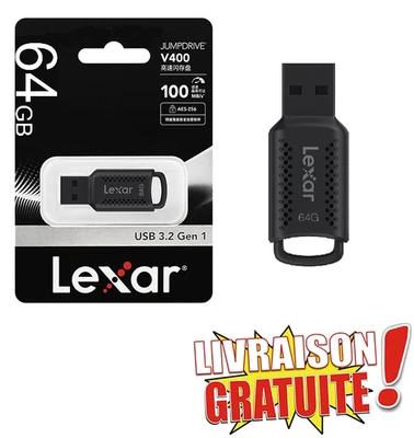 Lexar 64 Go USB Flash Drive Rapide & Fiable Neuf Emballage Scellé - Photo 1/4