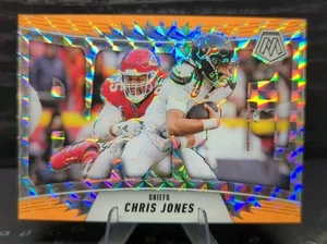 2025 Panini Mosaic Chris Jones Orange Fluorescent BANG! Insert Chiefs #8 - Picture 1 of 2