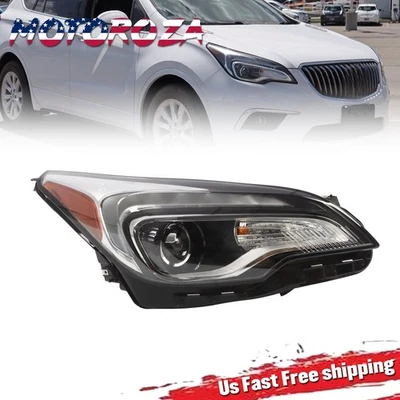 Passenger Halogen Headlight For 2016-2018 Buick Envision Right W/ LED DRL Bulbs - Image 1 of 4