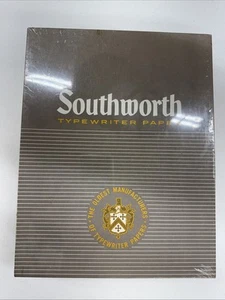 Vintage Southworth Schreibmaschinenpapier 402CR 25 % Baumwolle 16 Pfund Cockle 8,5 x 11 (95 % + voll) - Bild 1 von 2