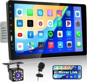 9" Single 1 Din Car Stereo Radio Bluetooth FM USB Touch Screen MP5 + Camera - Picture 1 of 21