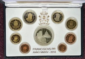 VATIKAN Euro KMS Kursmünzensatz 2014 PP PROOF Franziskus + 20 € Johannes XXIII - Bild 1 von 2