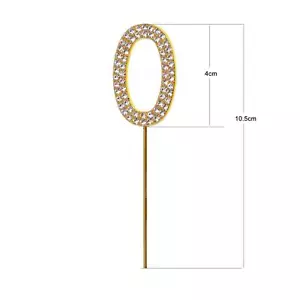Cake Toppers Number All Age Birthday Anniversary Gold Sparkle Diamond Cake Decor - Picture 1 of 105