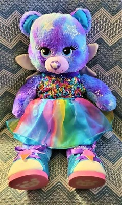 Peluche de hadas Build a Bear azul Starbrights con vestido brillante y zapatos de felpa de 17" Foto 1 de 2