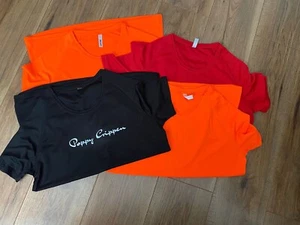 New Ladies 4 Pack Breathable T Shirt Womens Cool Dry Running Gym Top Sports L - Picture 1 of 5