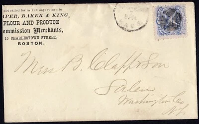 Scott #114 Locomotive on Cover Sideways - Image 1 of 2