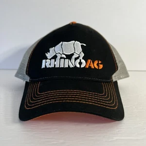 Rhino Ag Embroidered Adjustable Golf Trucker Snap Back Cap Hat Rymaco Mesh Back - Picture 1 of 6