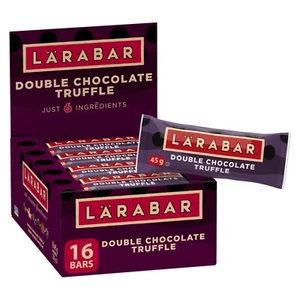 Larabar Double Chocolate Truffle Snack Bar 1.6 oz Case of 16, fruit nuts, kosher - Picture 1 of 1