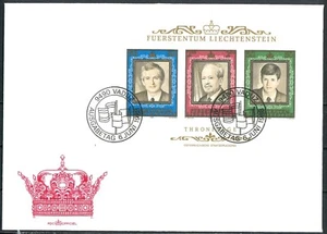 LIECHTENSTEIN 1988 FDC - 50 Aniversario del Reinado del Príncipe Francisco José II - Imagen 1 de 2