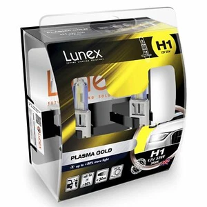 H1 Auto Lampadine gialle Alogene Faro Fanale Lunex Plasma Gold 2800K Set - Picture 1 of 3