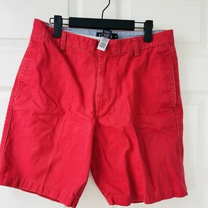 Chaps Men’s Shorts Flat Front Casual Outdoor Faded Red Size 32 100% Cotton - Picture 1 of 8