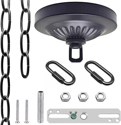 Light Fixture Canopy Kit 5 Inches Diameter And 6 Feet Chain Includes Mounting Ha - Image 1 of 3