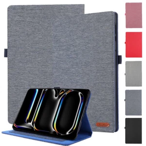 Canvas Case for iPad 5/6/7/8/9/10/11th A16 Gen 10.9 10.2 9.7 Air Pro 11 13 2025 - Picture 1 of 42